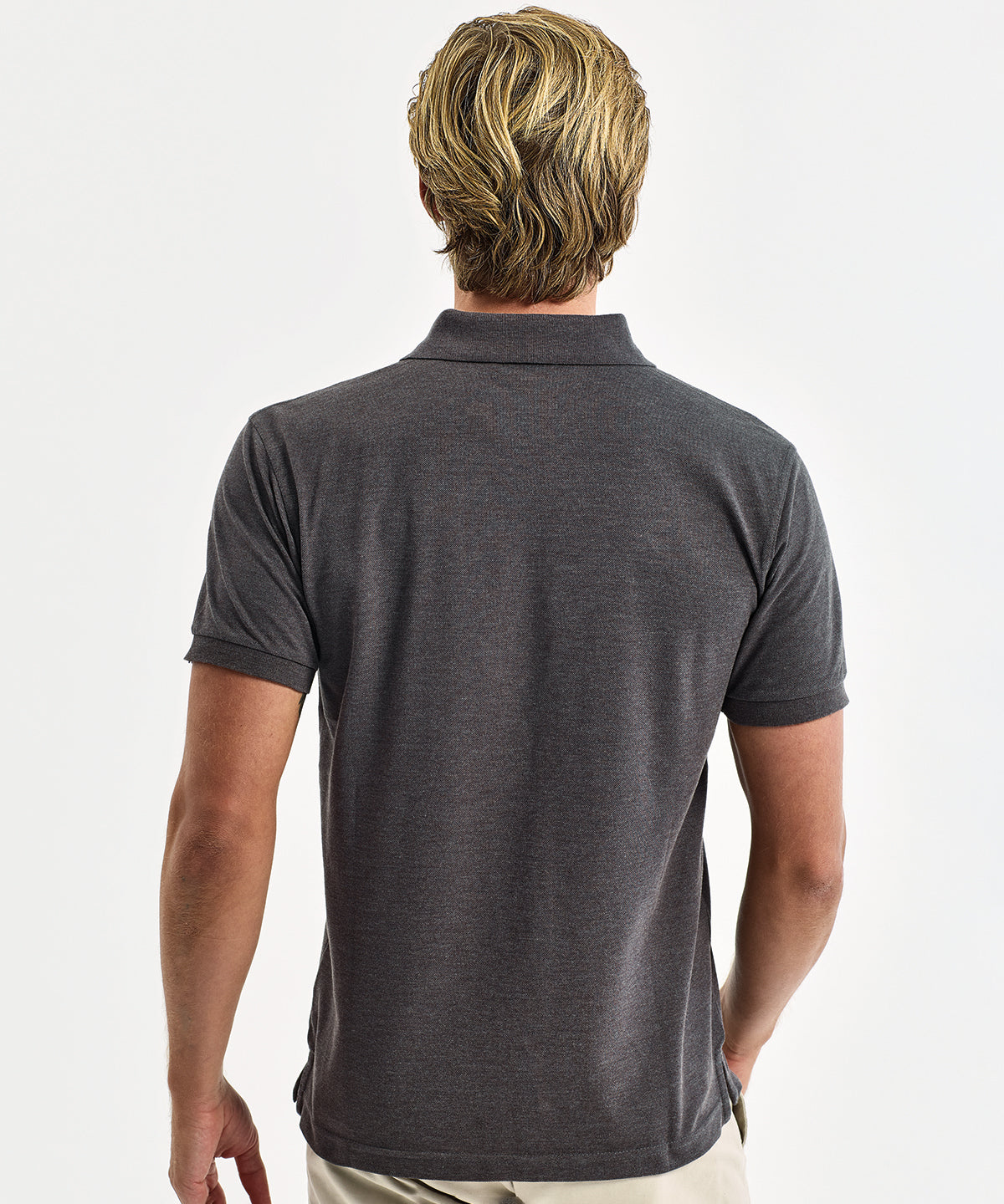 Men's classic fit contrast polo