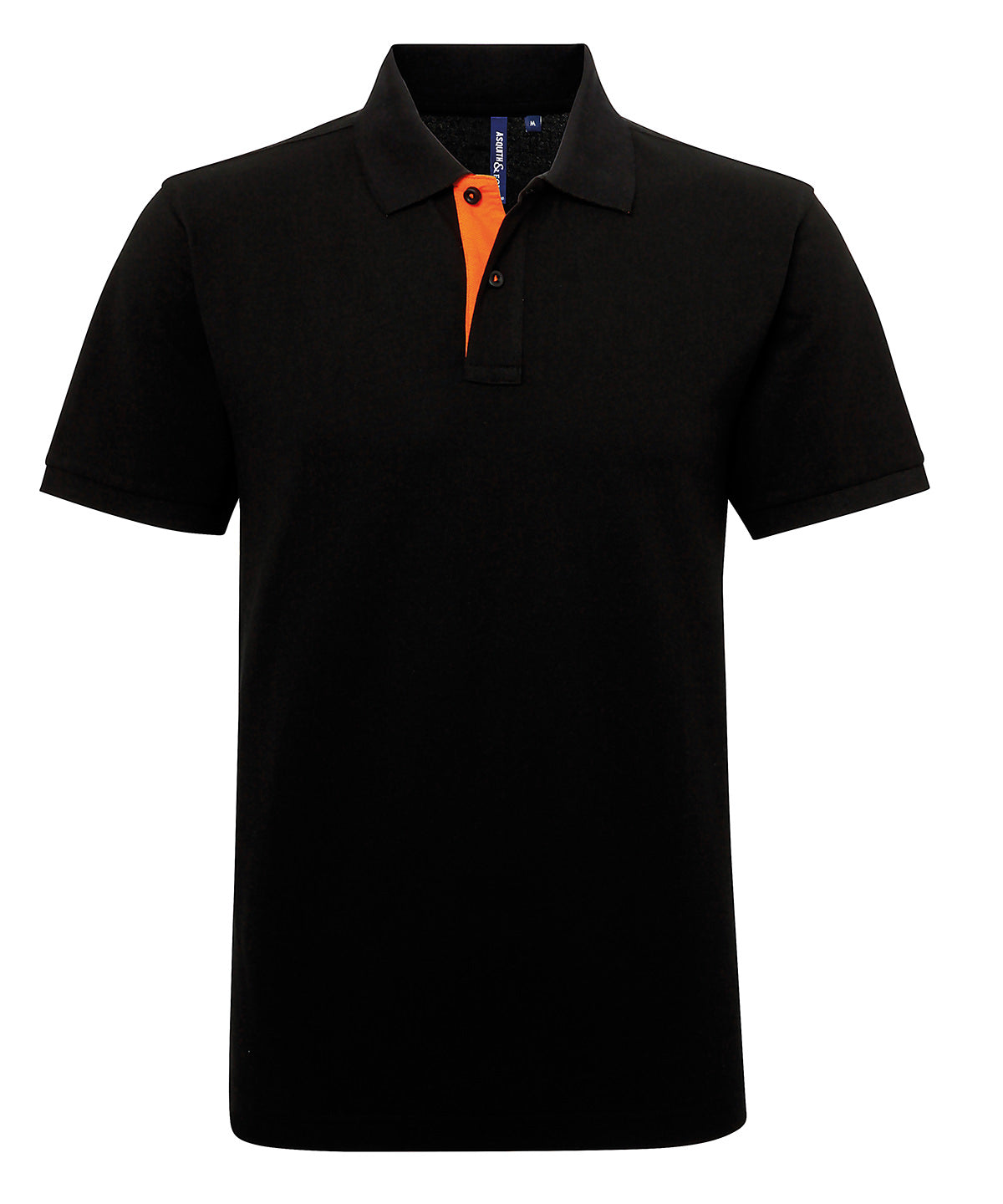 Men's classic fit contrast polo