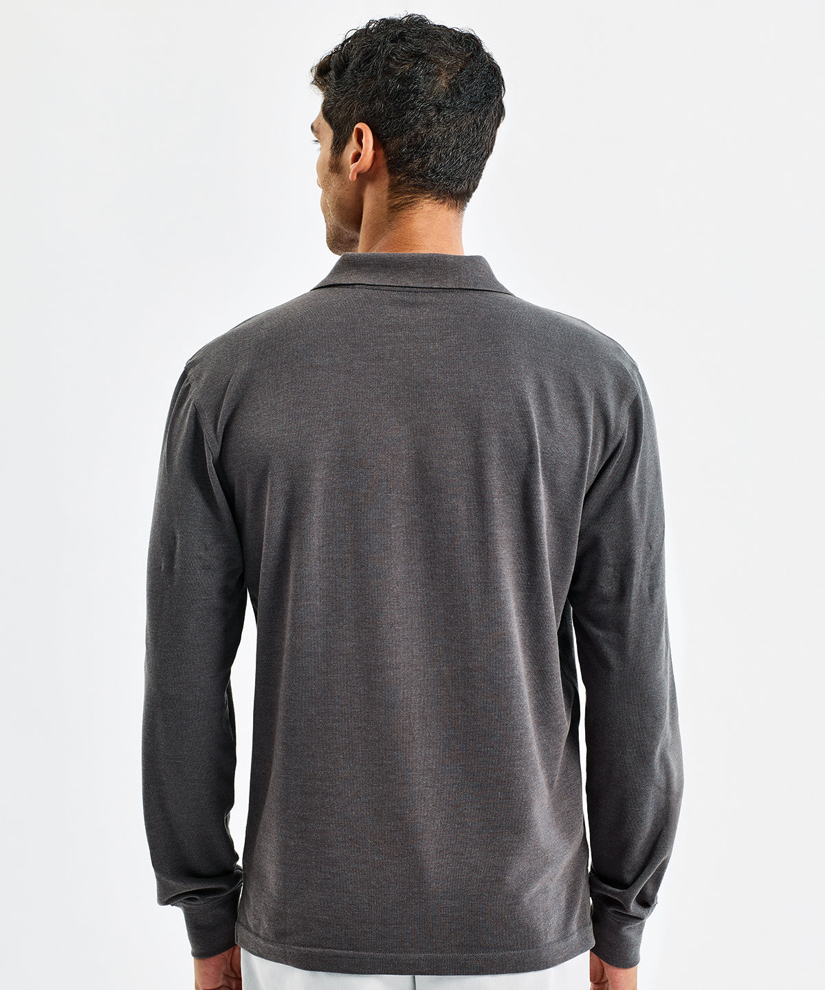 Men's classic fit long sleeved polo