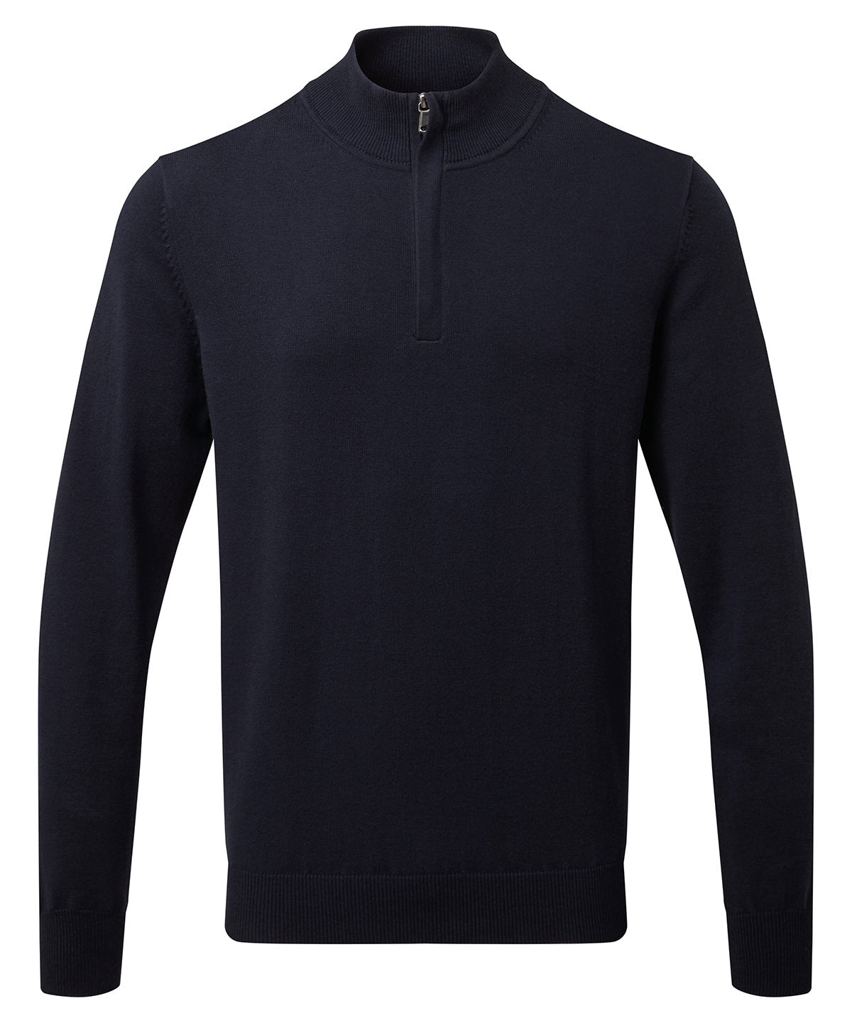 Men's cotton blend ¼ zip sweater
