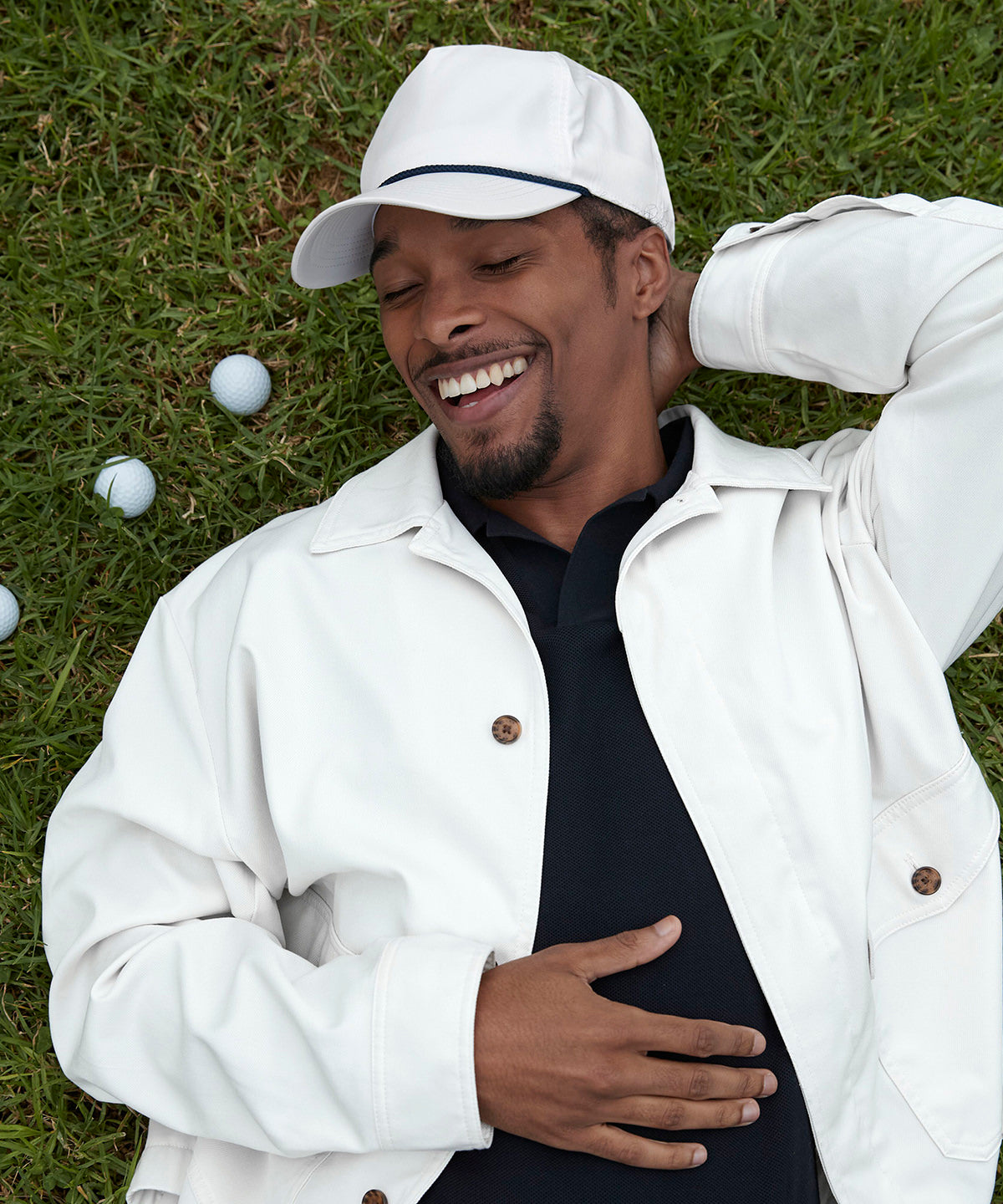 Rope detail golf cap