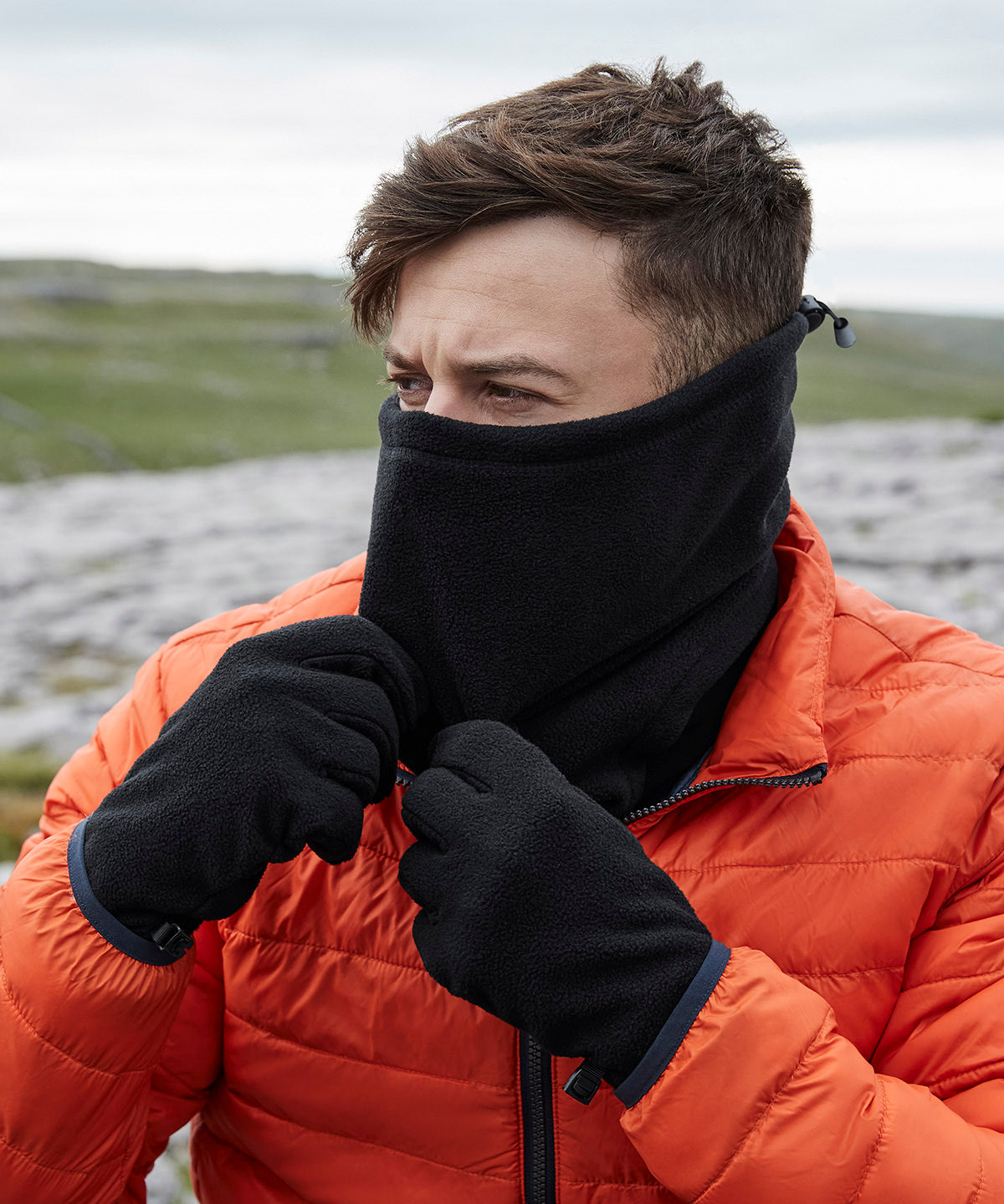 Recycled fleece snood