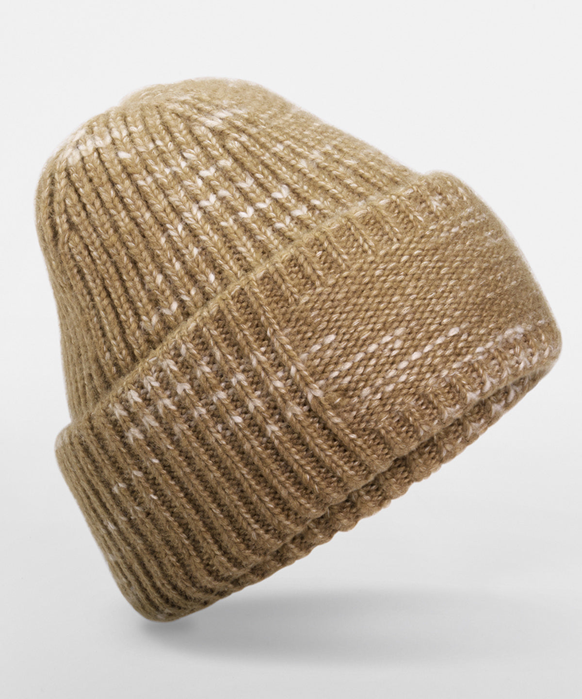 Chunky knit reverse patch beanie