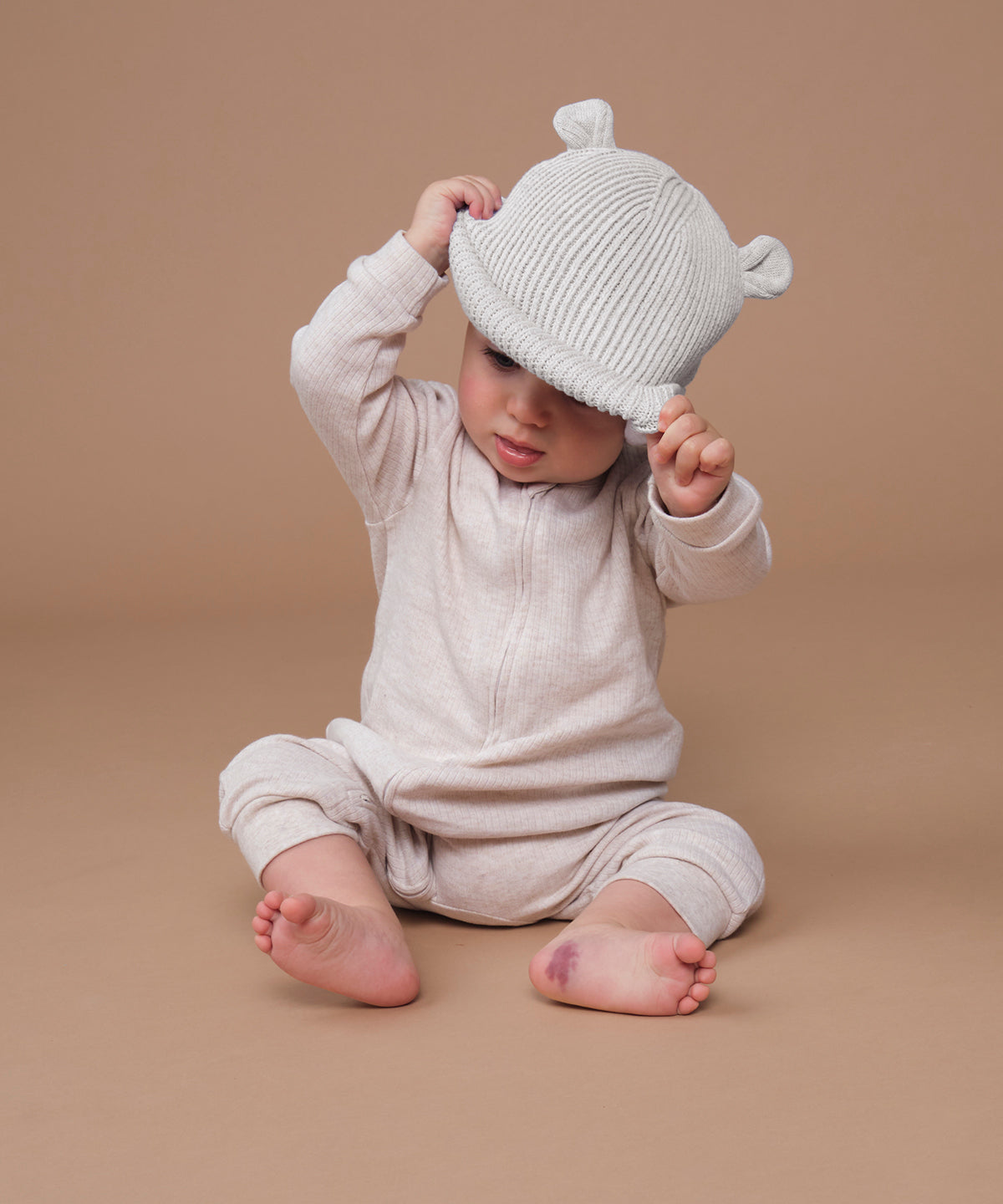 Organic baby bear beanie