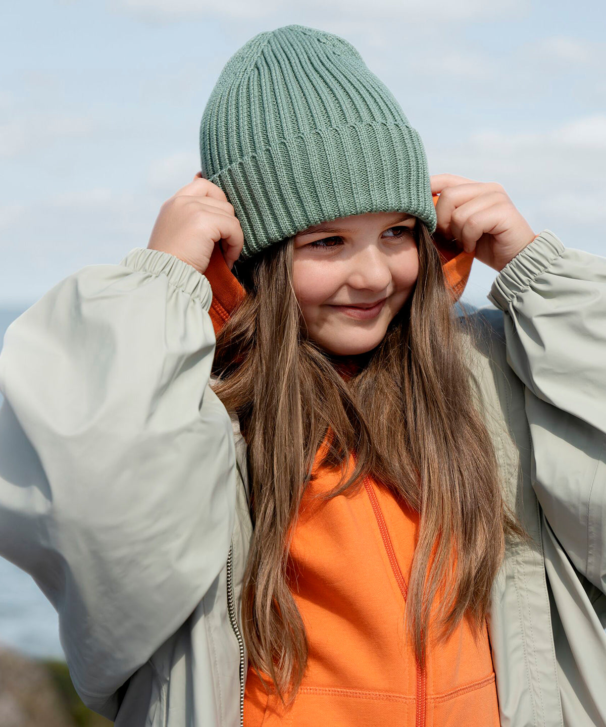 Organic cotton kids beanie