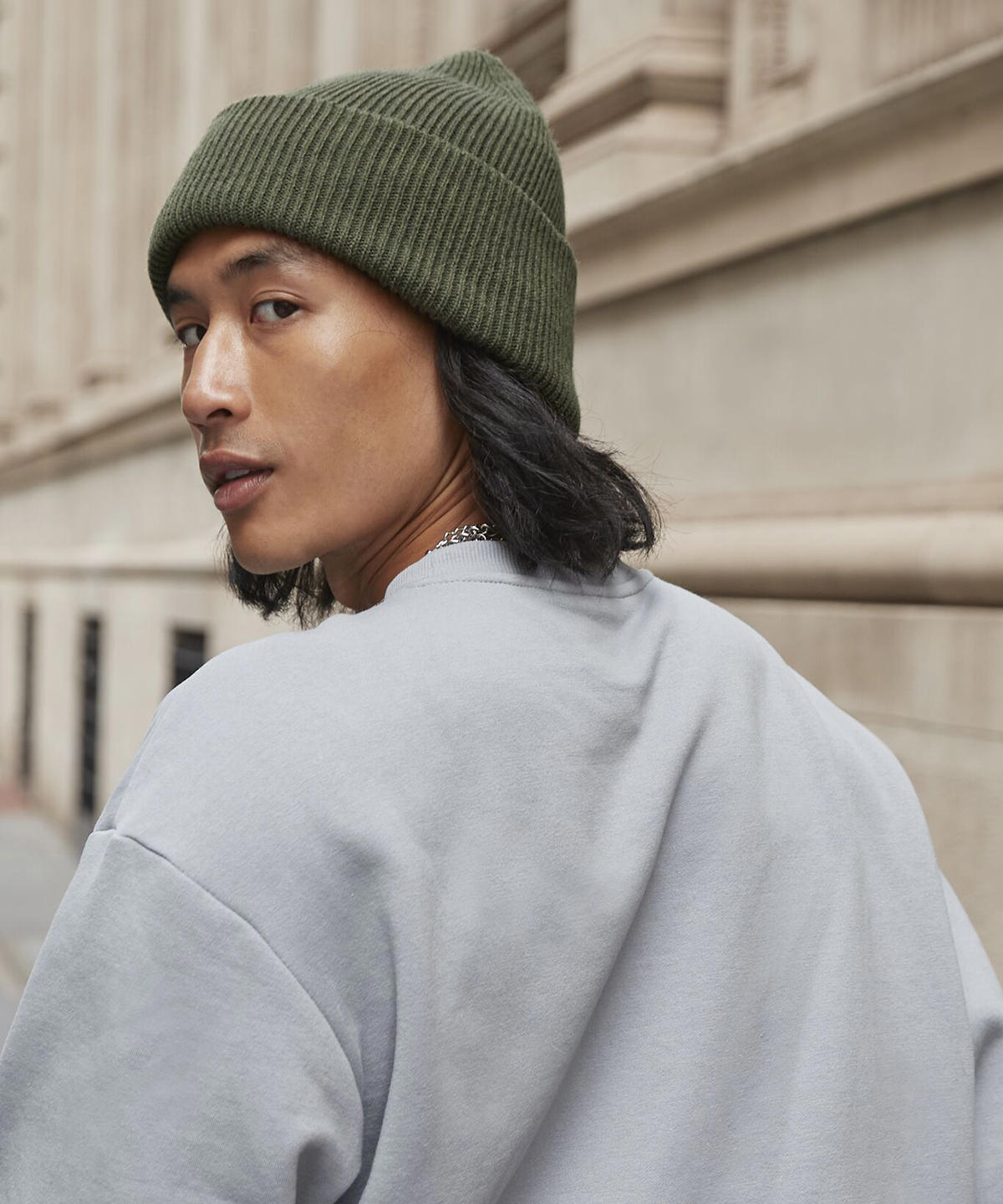Classic engineered deep-cuffed beanie