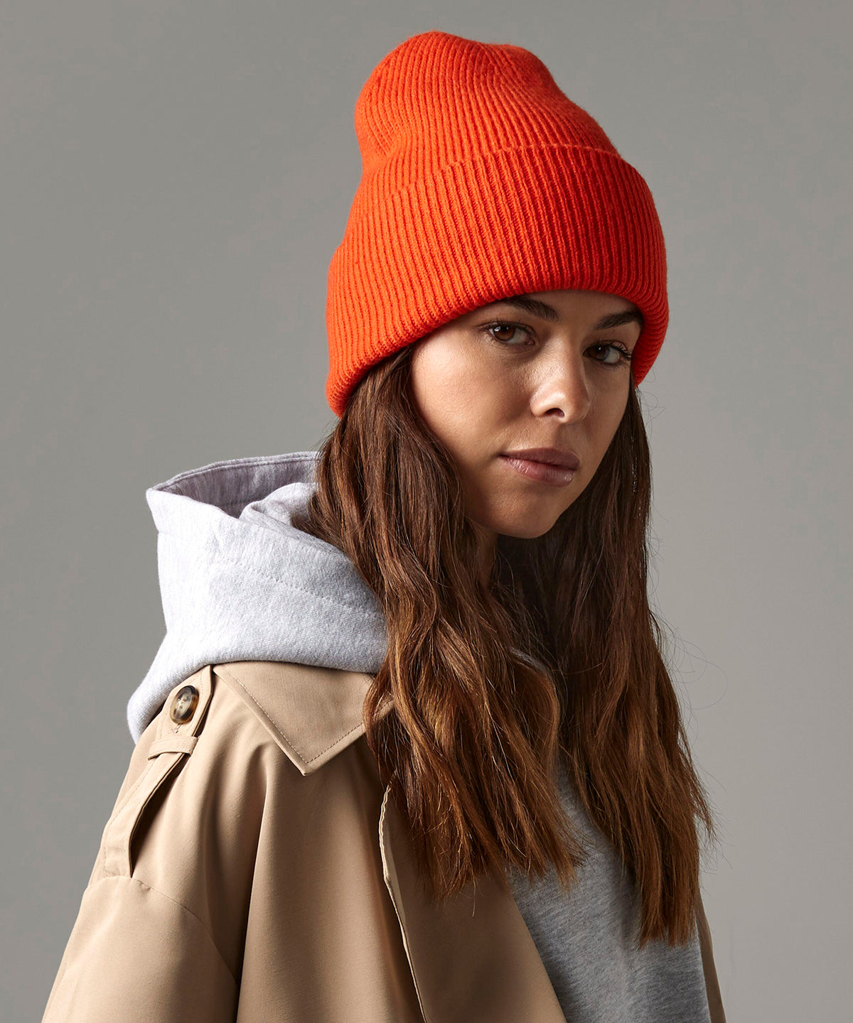 Classic engineered deep-cuffed beanie