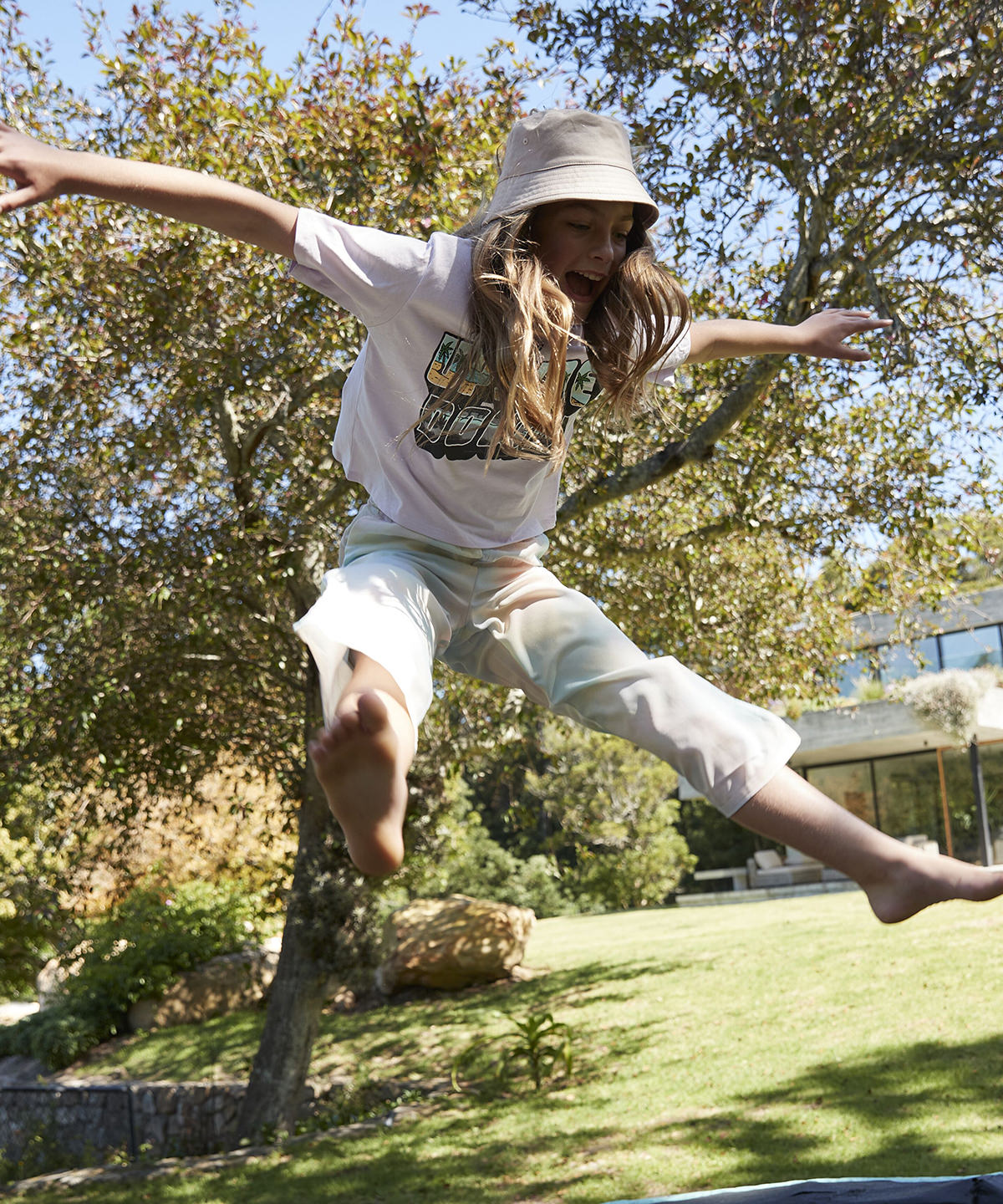Junior organic cotton bucket hat