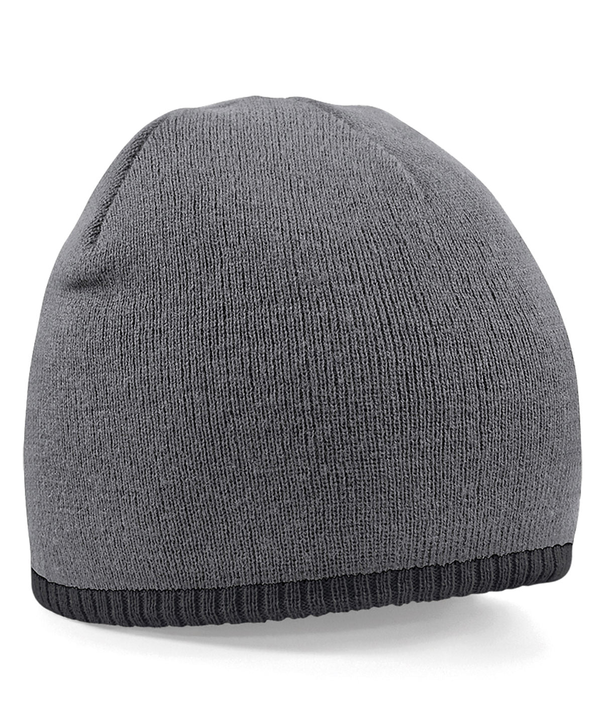 Two-tone pull-on beanie