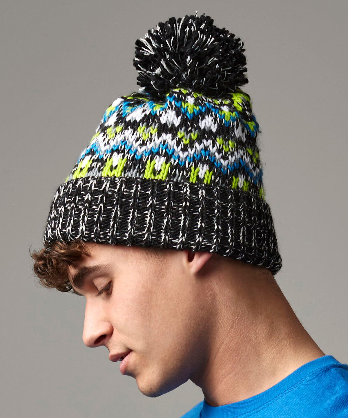 Blizzard bobble beanie