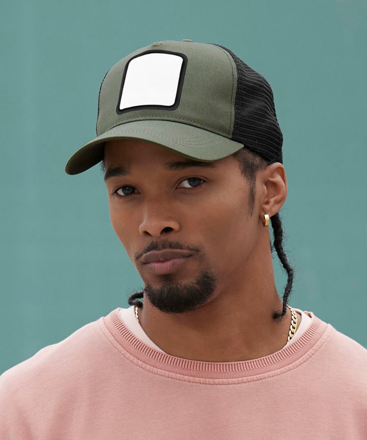 Appliqué patch 5-panel trucker