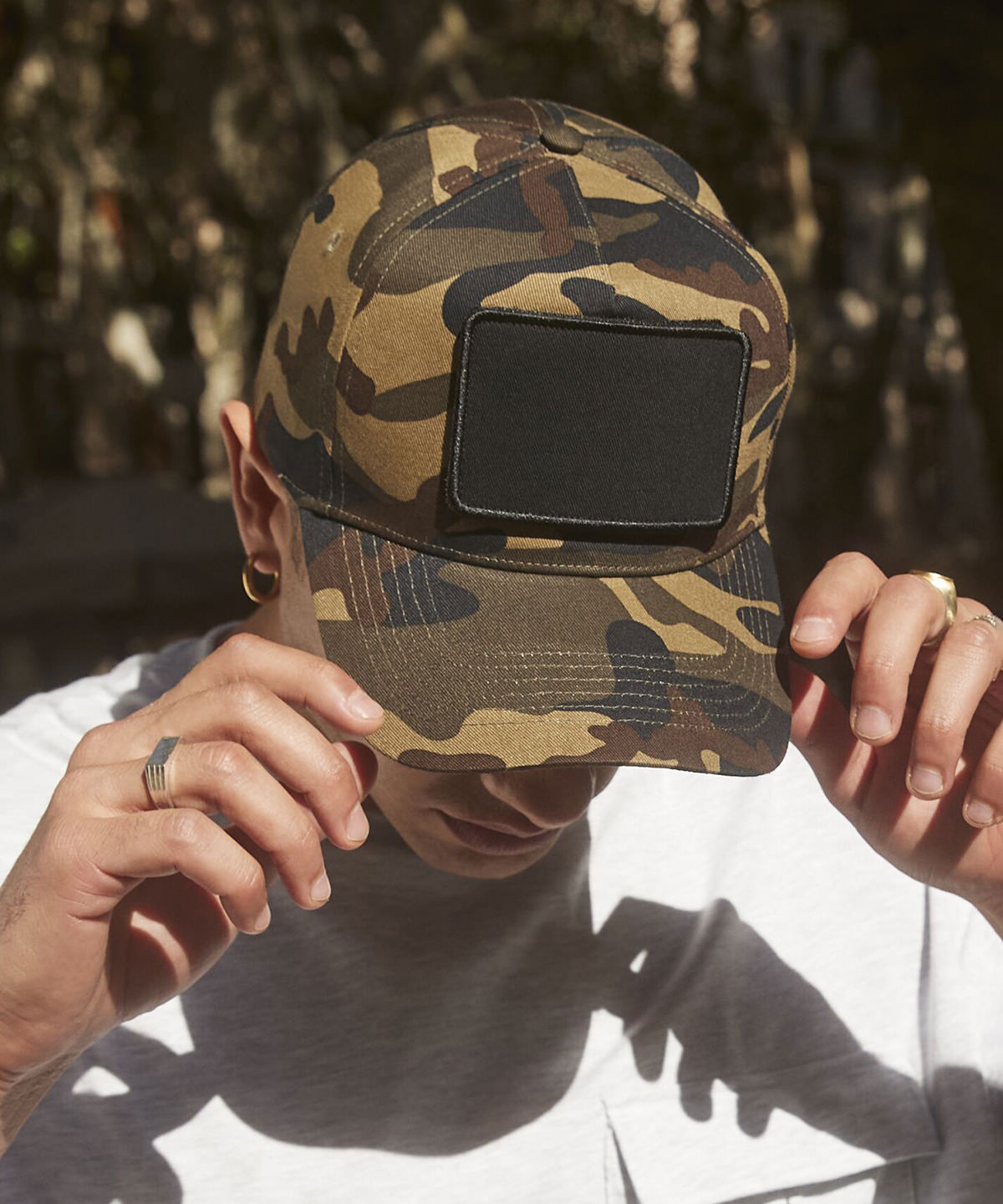 Removable patch 5-panel cap