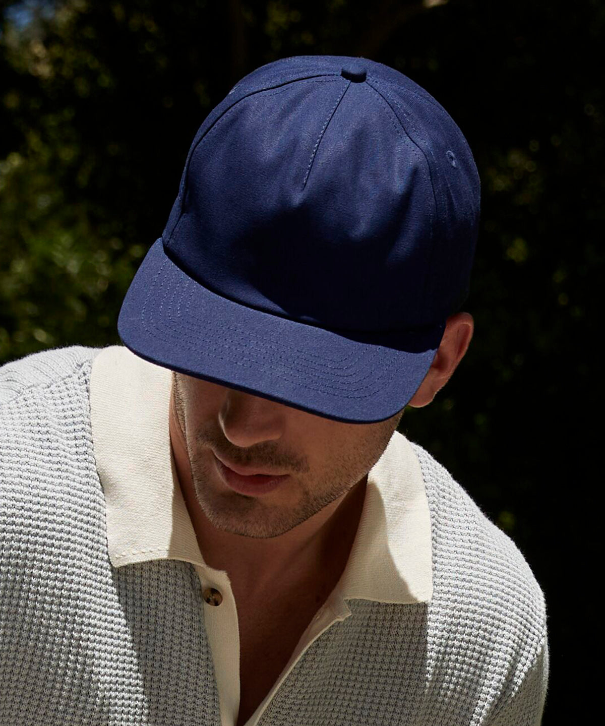 Organic cotton unstructured 5-panel cap