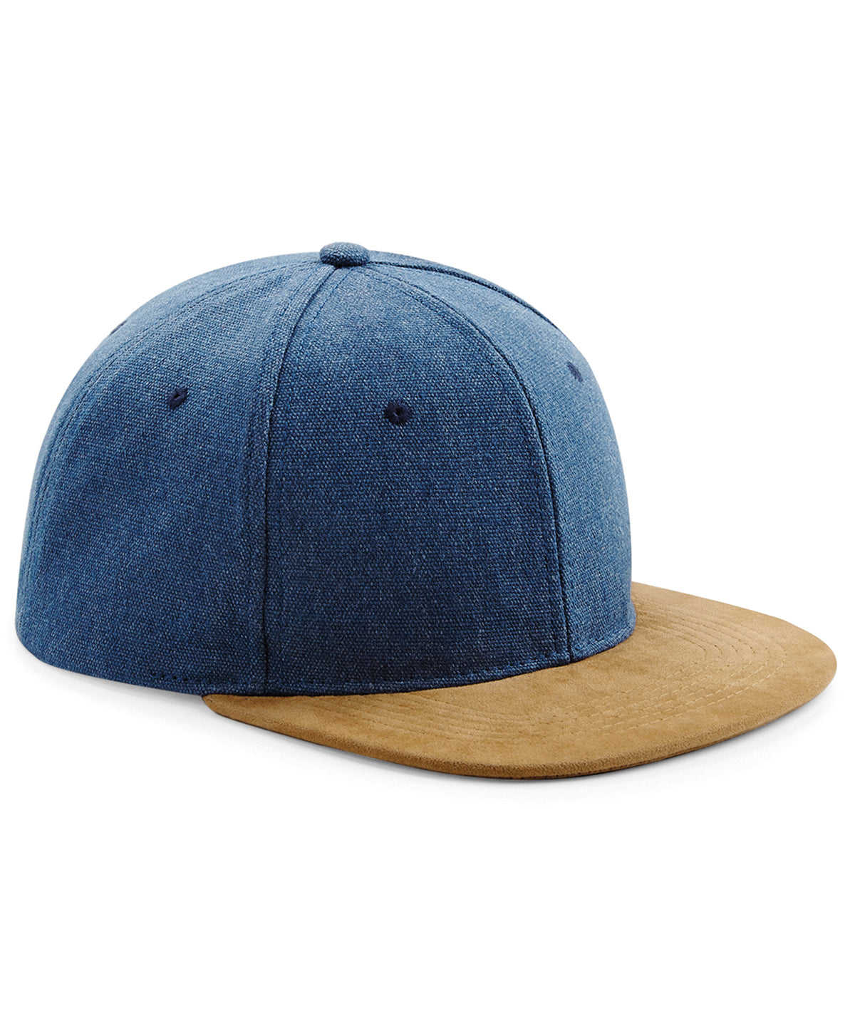 Suede peak snapback