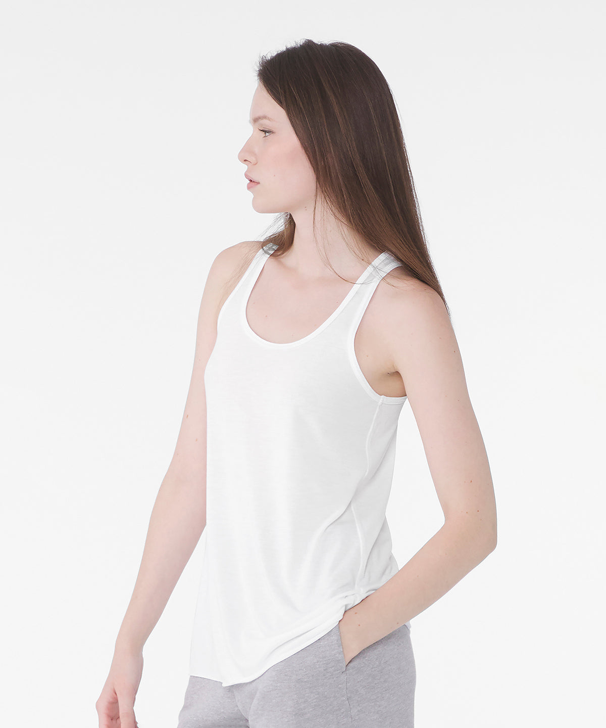 Flowy racerback tank top