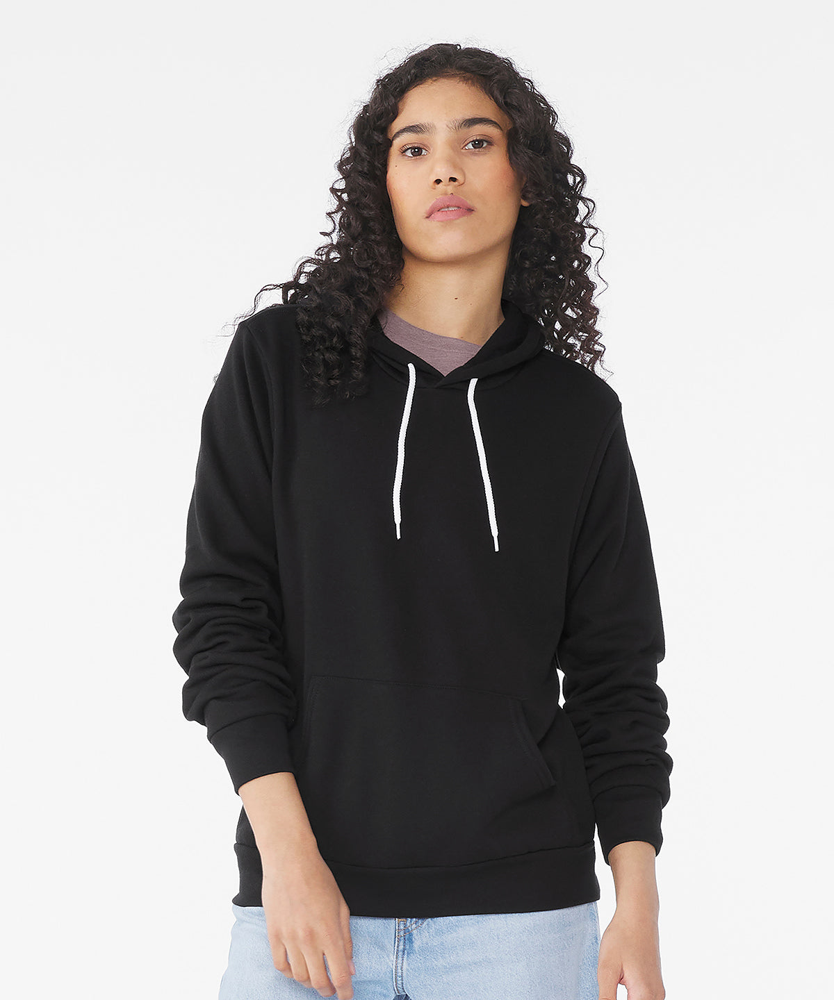 Unisex polycotton fleece pullover hoodie