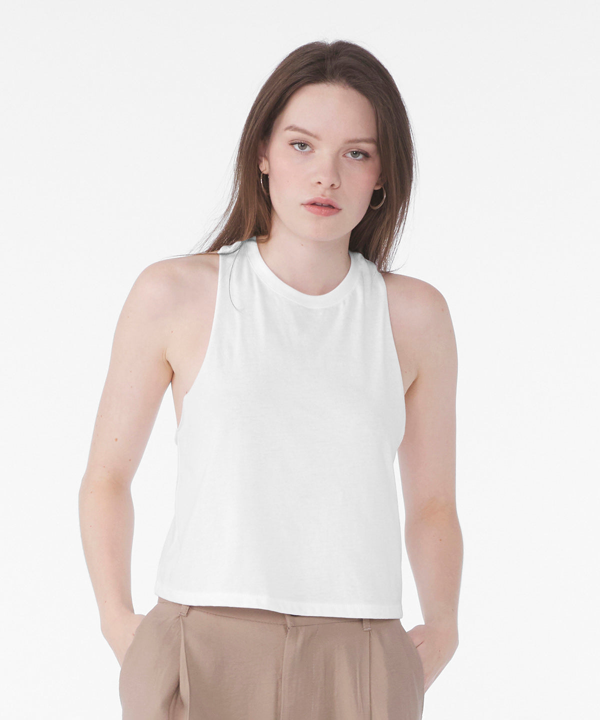 Women's racerback cropped tank