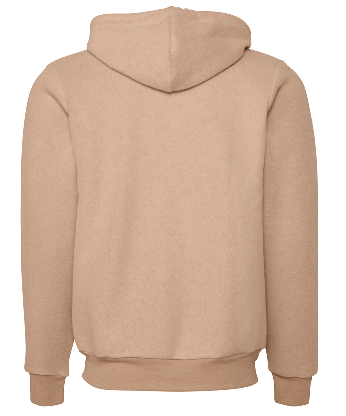 Unisex sueded fleece full-zip hoodie