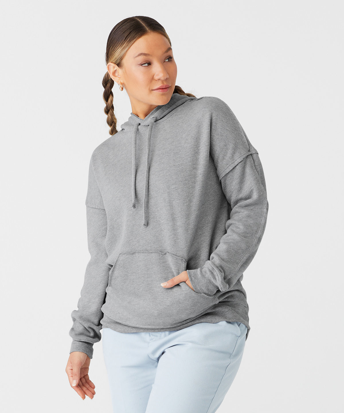 Unisex raw-seam hoodie