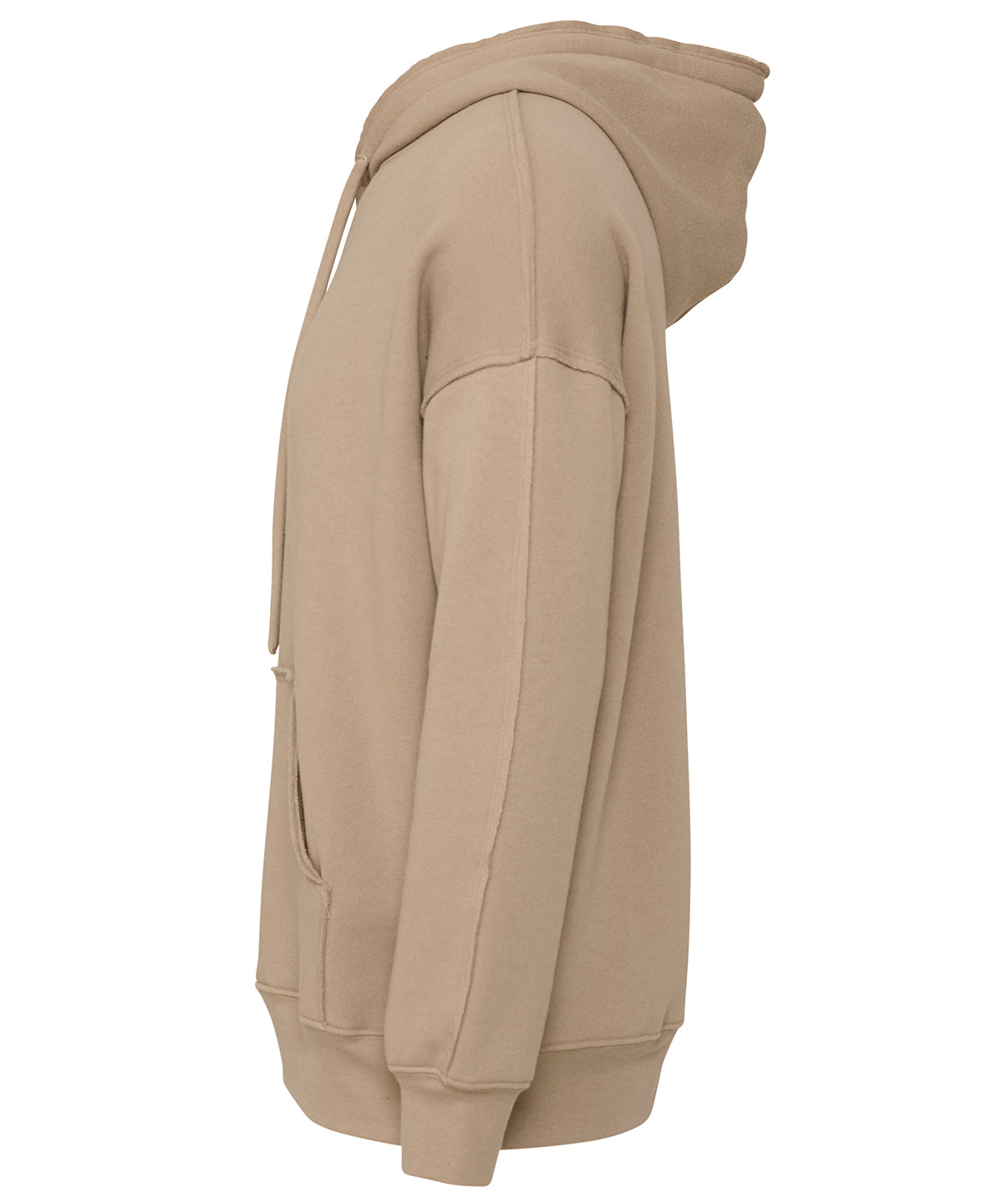 Unisex raw-seam hoodie
