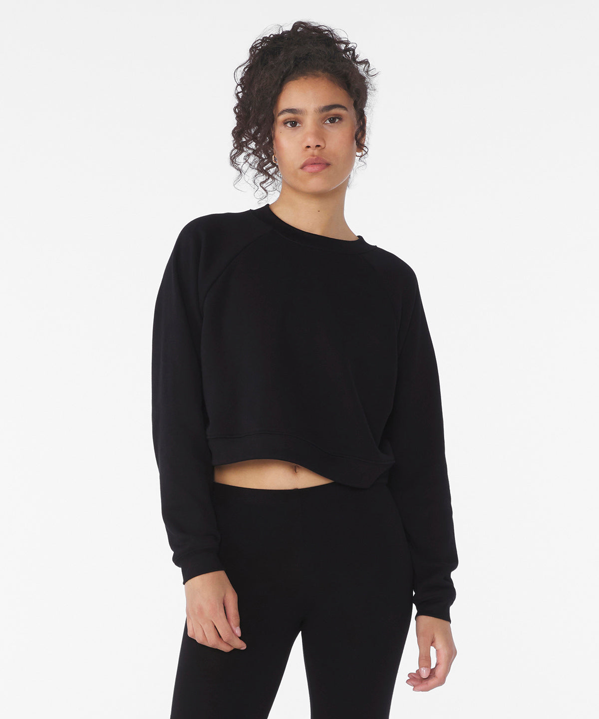 Women's raglan pullover fleece