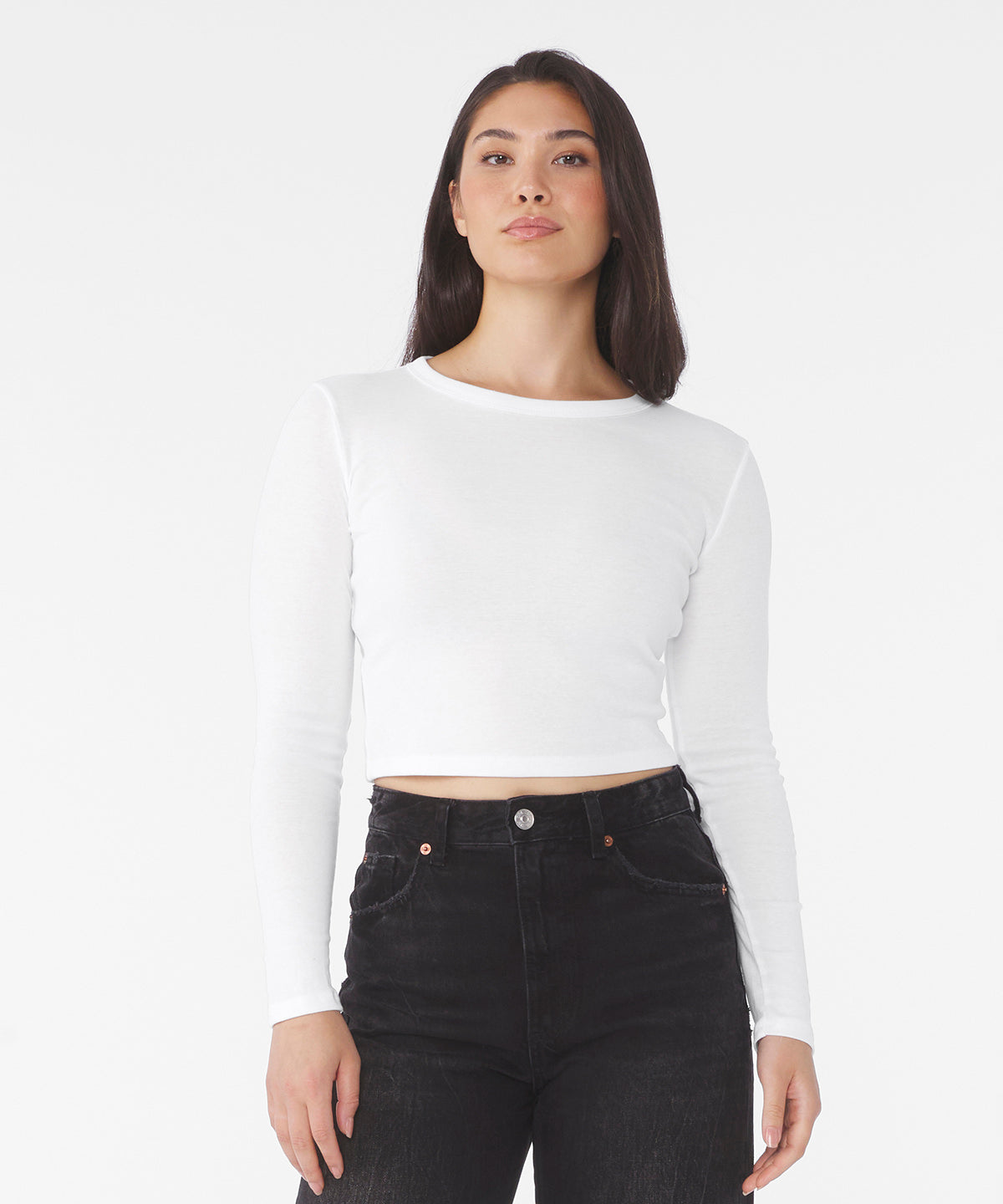 Women’s micro rib long sleeve baby t-shirt