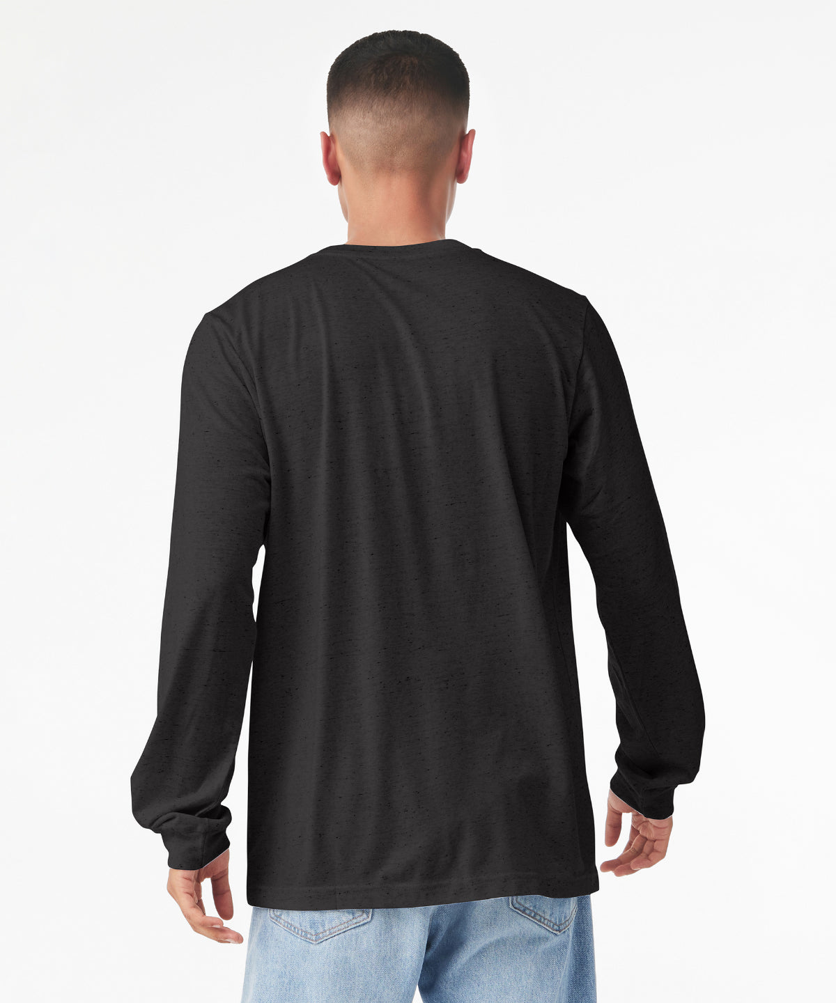 Unisex heather CVC long sleeve t-shirt