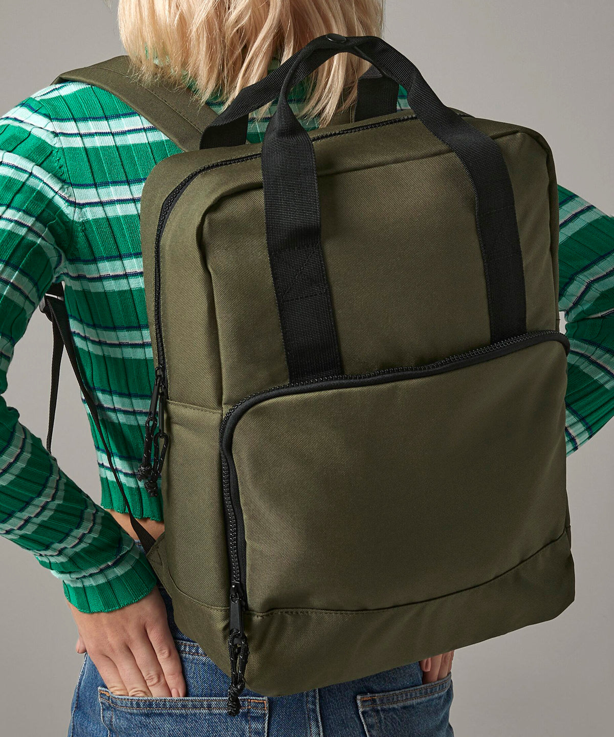 Recycled twin handle cooler backpack