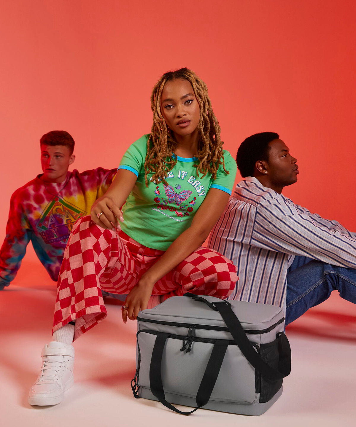 Recycled large cooler shoulder bag