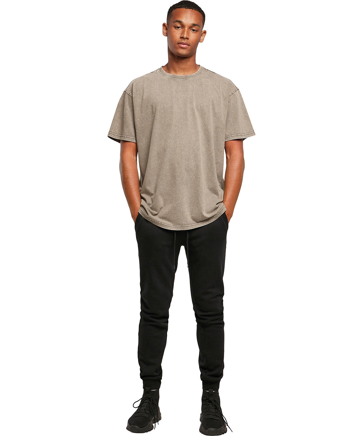 Acid washed heavy oversized tee
