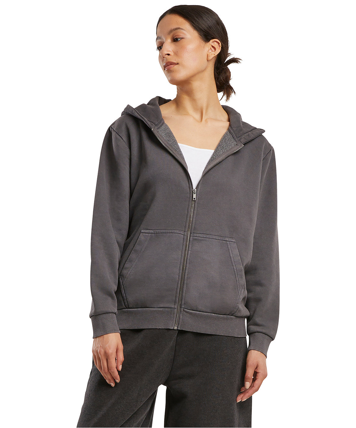 Women’s vintage heavy zip hoodie