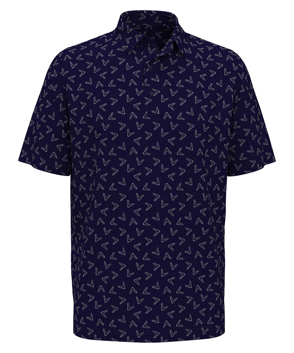 All-over large chev printed polo