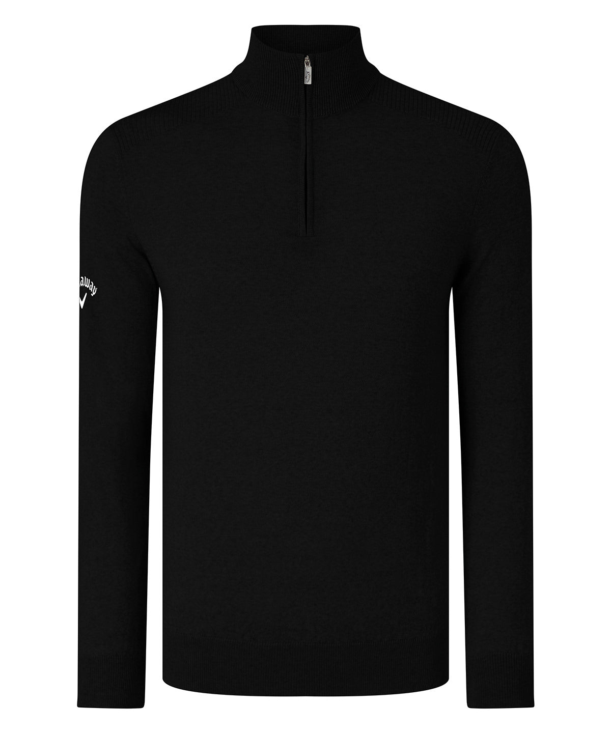 Ribbed ¼ zip Merino sweater