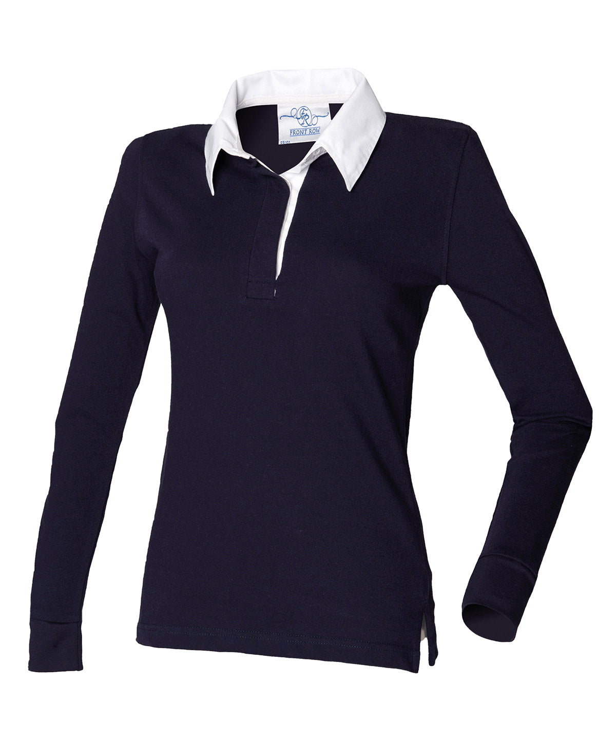 Women's long sleeve plain rugby shirt