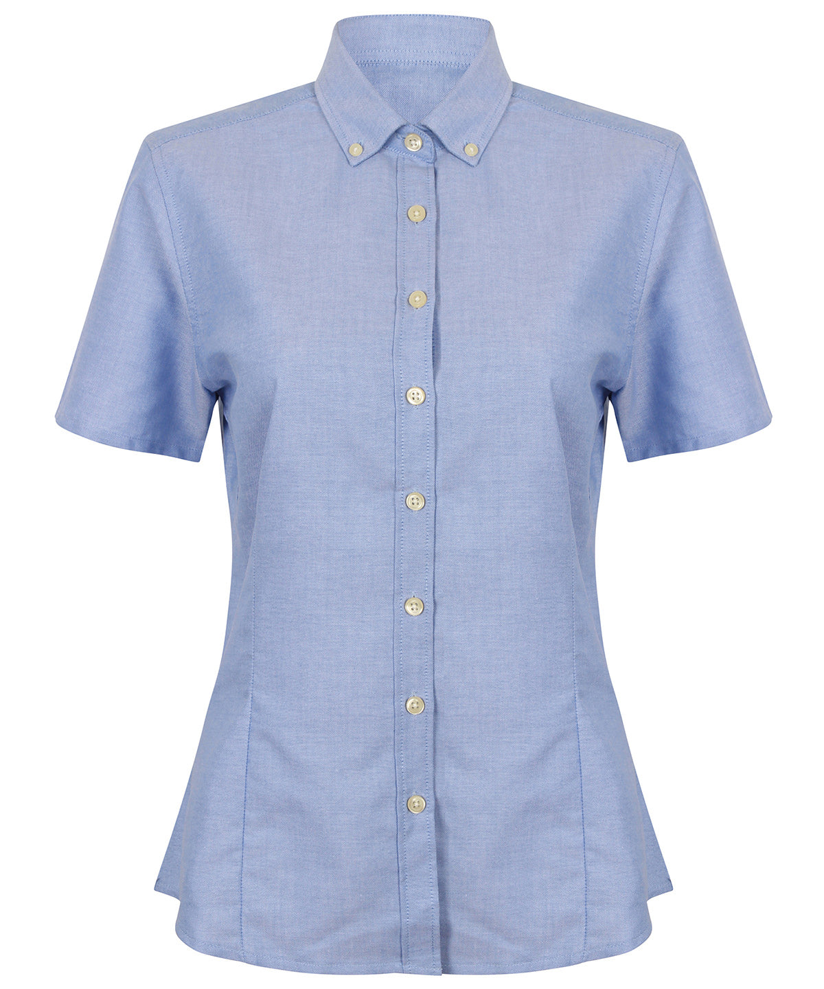 Women's modern short sleeve Oxford shirt