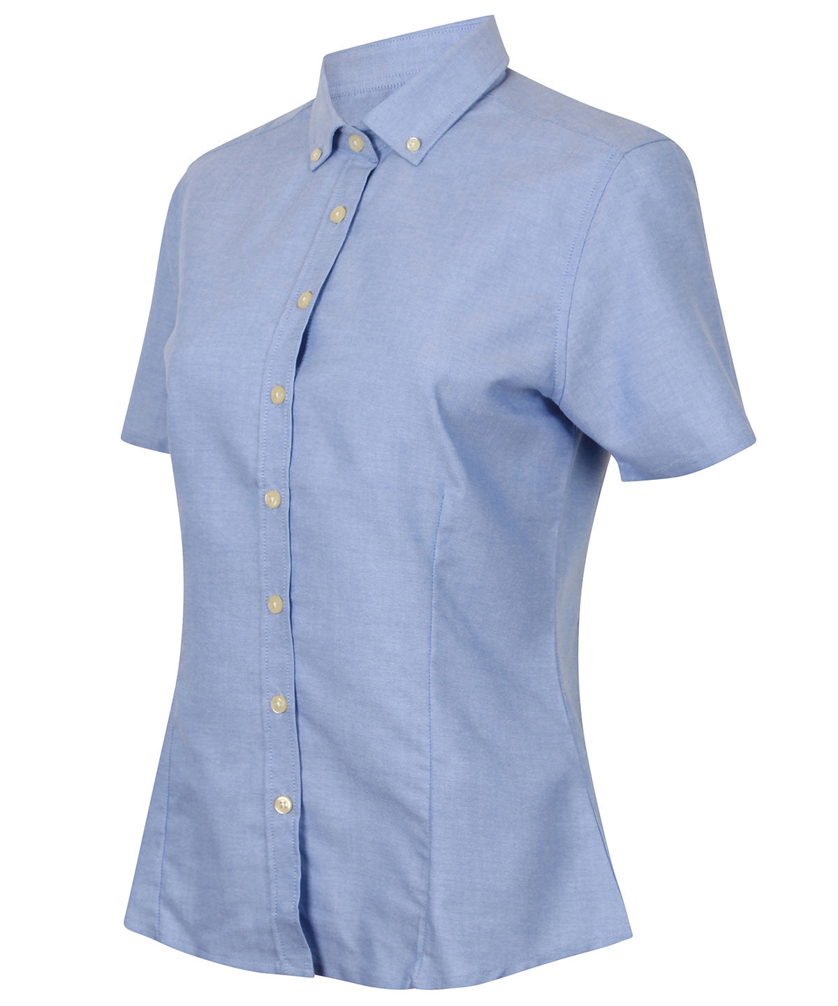 Women's modern short sleeve Oxford shirt
