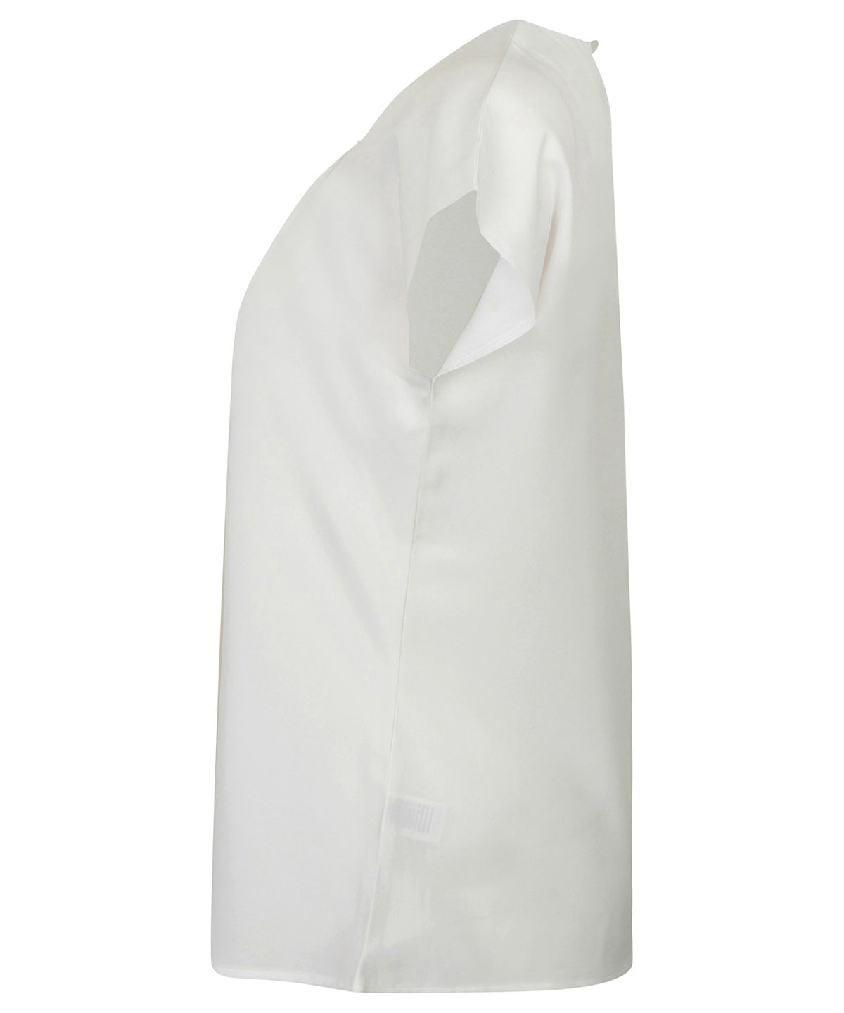 Women's pleat front short sleeve blouse