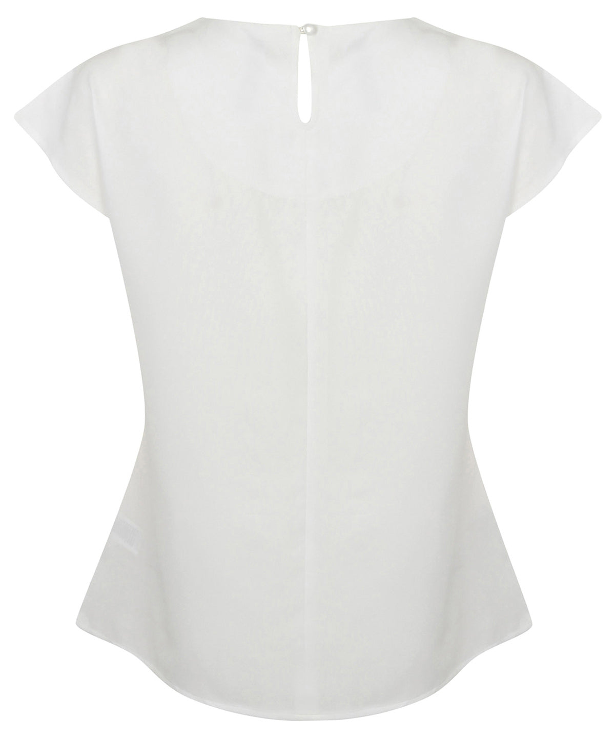 Women's pleat front short sleeve blouse