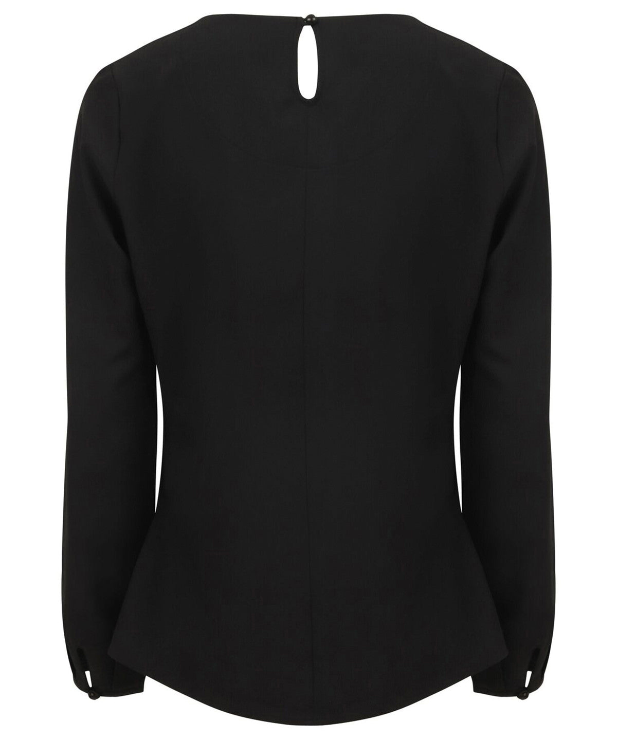 Women's pleat front long sleeve blouse