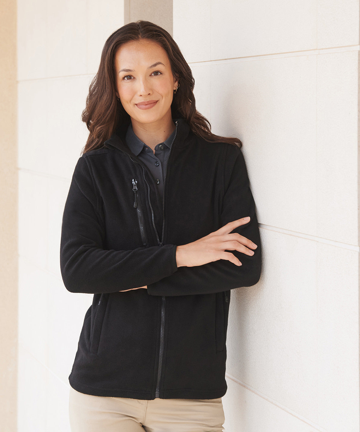 Recycled polyester microfleece jacket