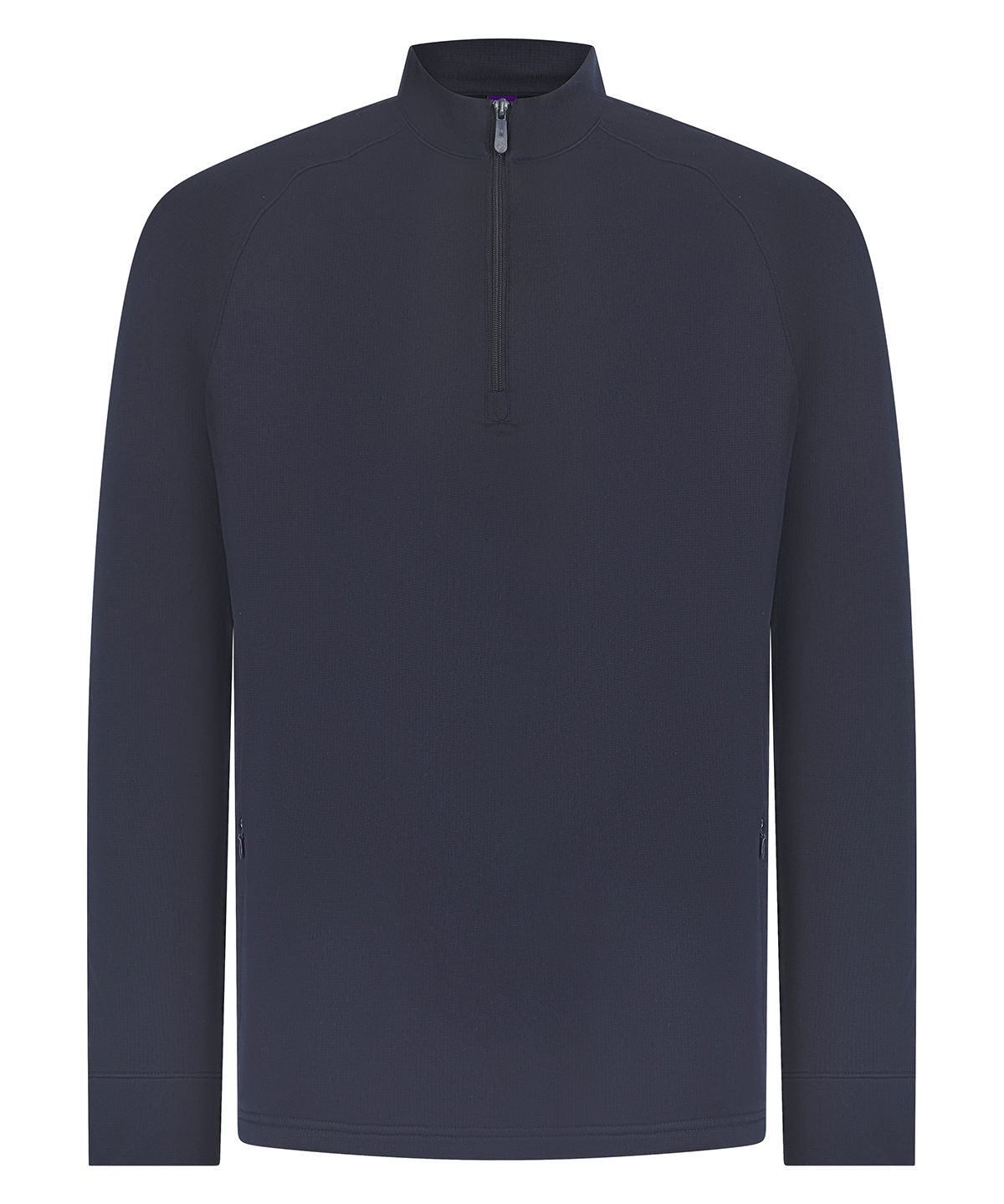 ¼ zip top with wicking finish