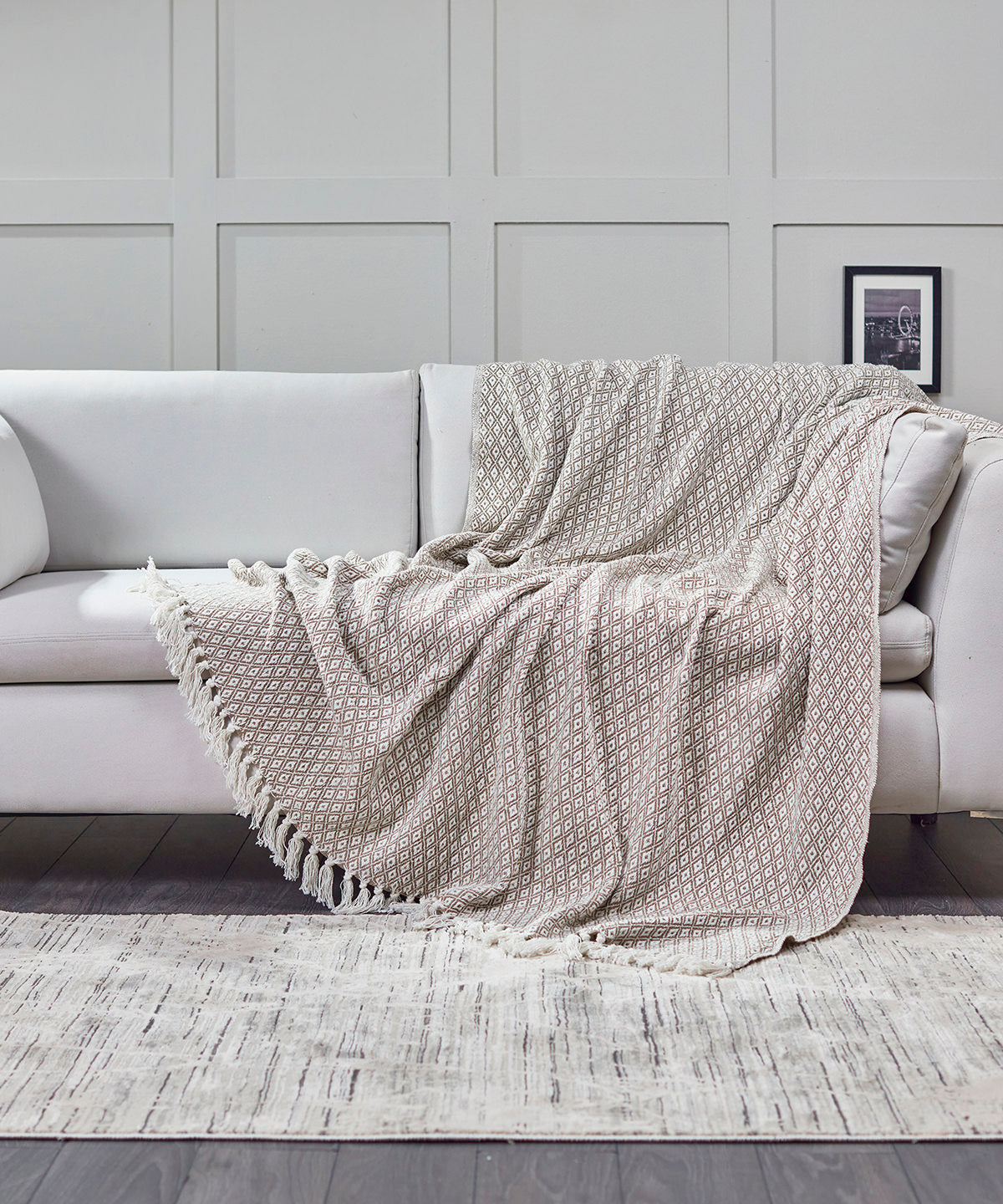Oxford recycled throw