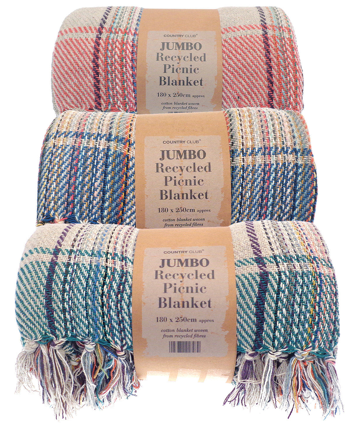 Jumbo recycled picnic blanket
