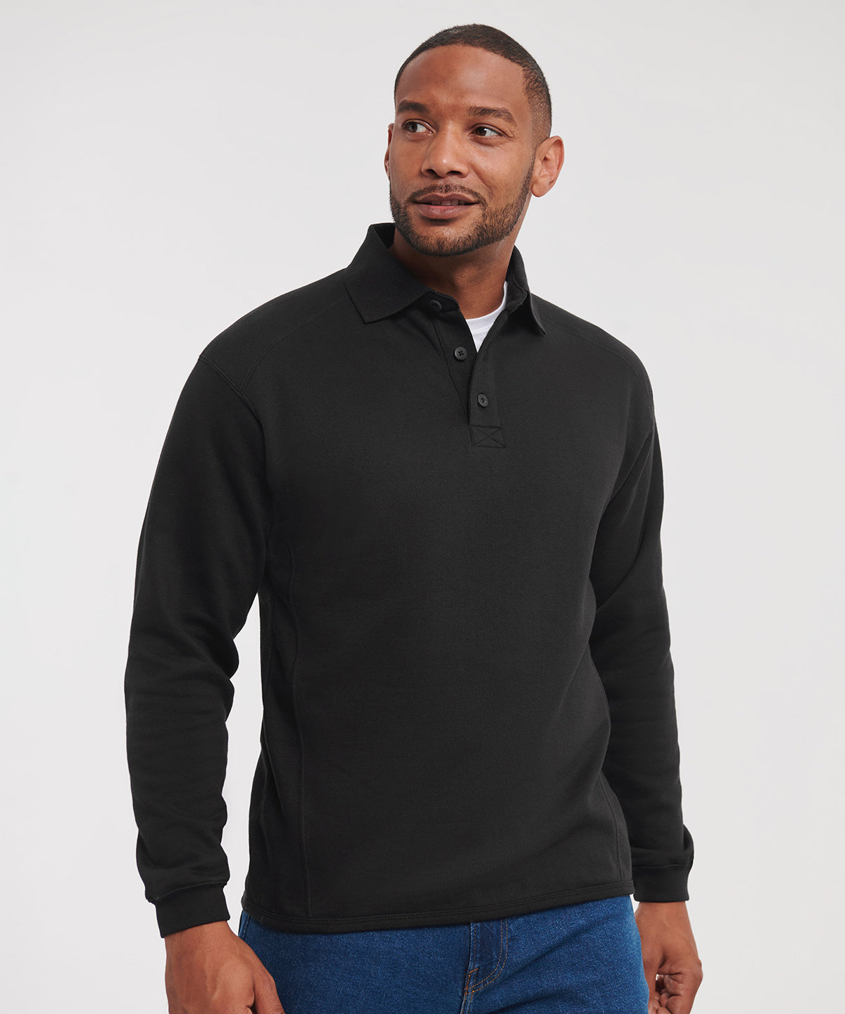 Heavy-duty collar sweatshirt