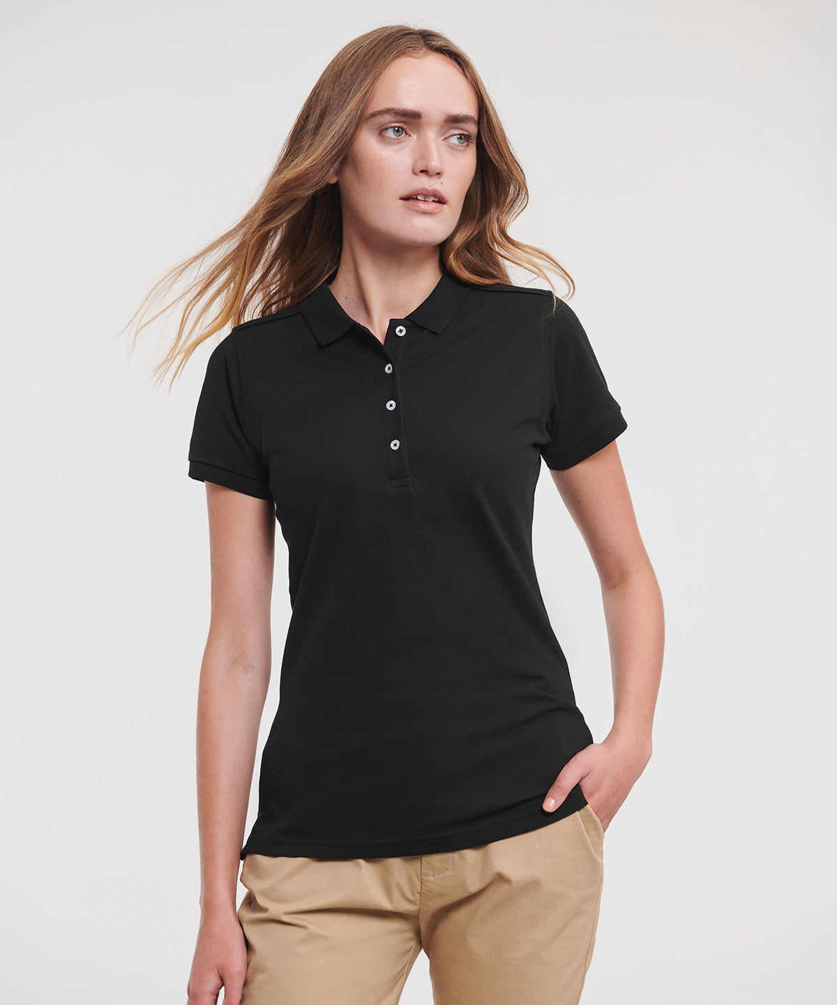 Women's stretch polo