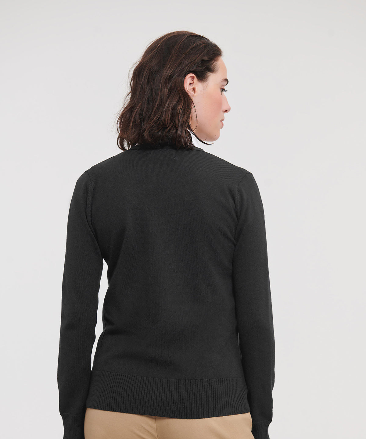 Women's v-neck knitted cardigan