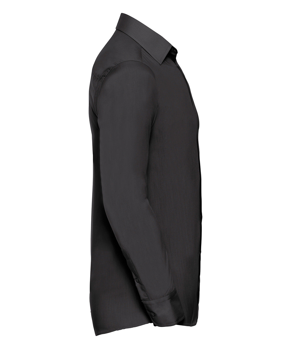 Long sleeve polycotton easycare fitted poplin shirt