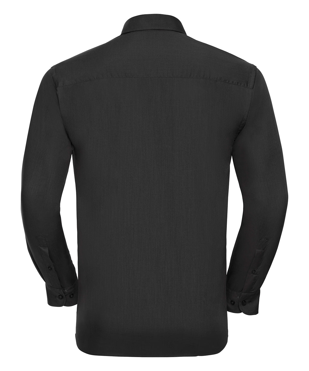 Long sleeve polycotton easycare poplin shirt