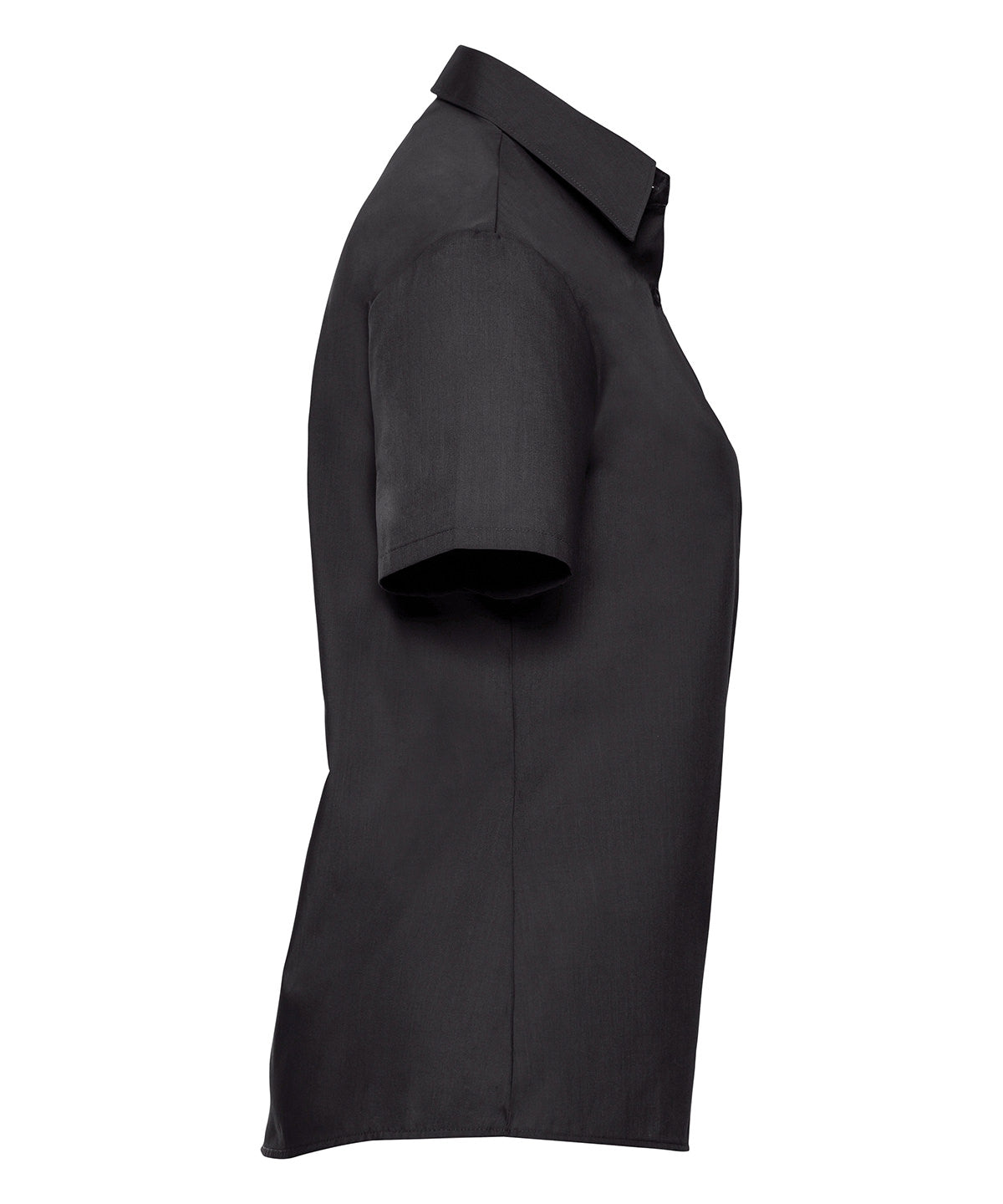 Women's short sleeve polycotton easycare poplin shirt