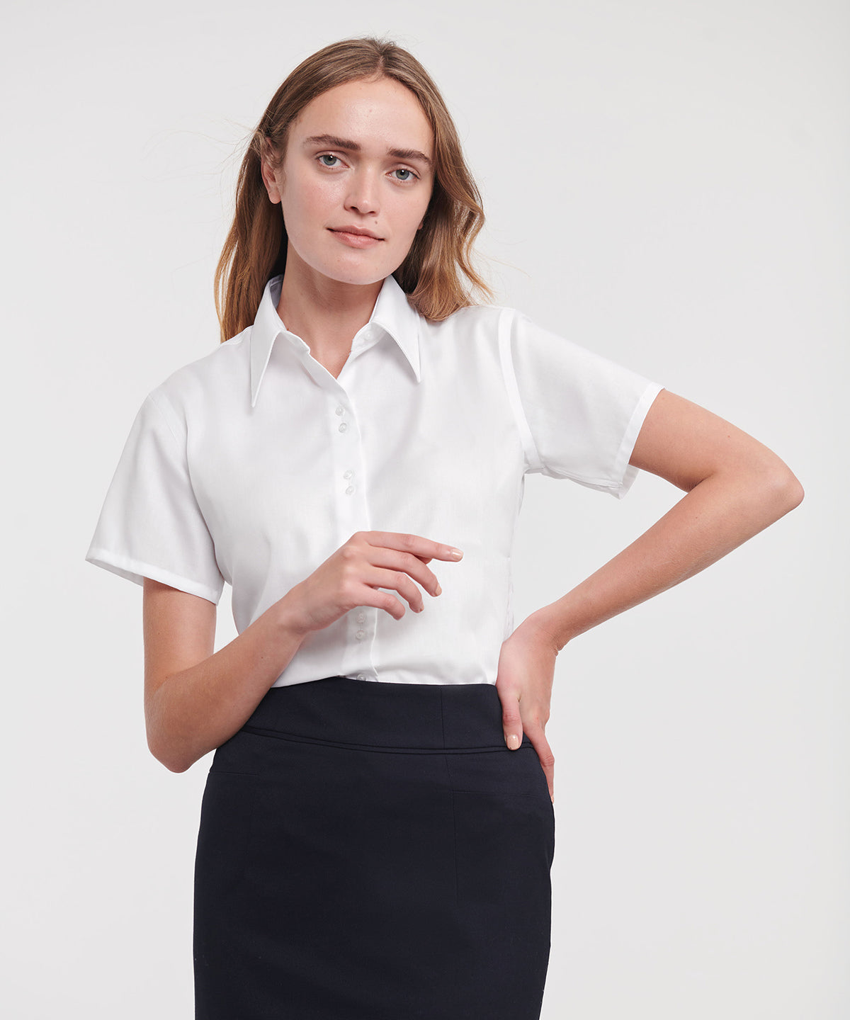 Women's short sleeve ultimate non-iron shirt